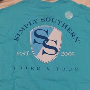 New Simply Southern Blue t shirt